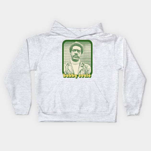 Bobby Seale /// Retro Style Black Power Tribute Design Kids Hoodie by DankFutura